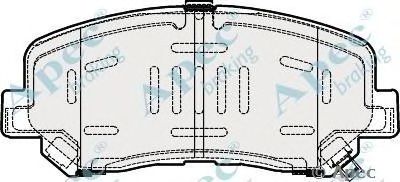 APEC BRAKING pad1915 -  Комплект тормозных колодок, дисковый тормоз